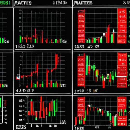 Home 7 ** A dynamic Forex market scene. Chart patterns overlaying a bustling financial district in Paris. Candlestick charts, EUR/USD pair prominently displayed. Emphasize volatility and risk with contrasting colors (red/green).
**