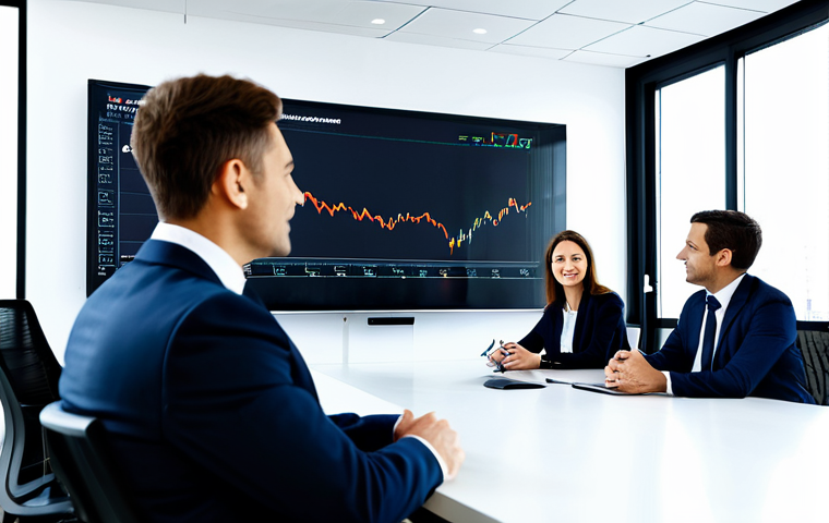 외환관리사와 금융 시장 리더 사례 - Modern Currency Trader**

"A focused currency trader working at a desk in a brightly lit, modern off...