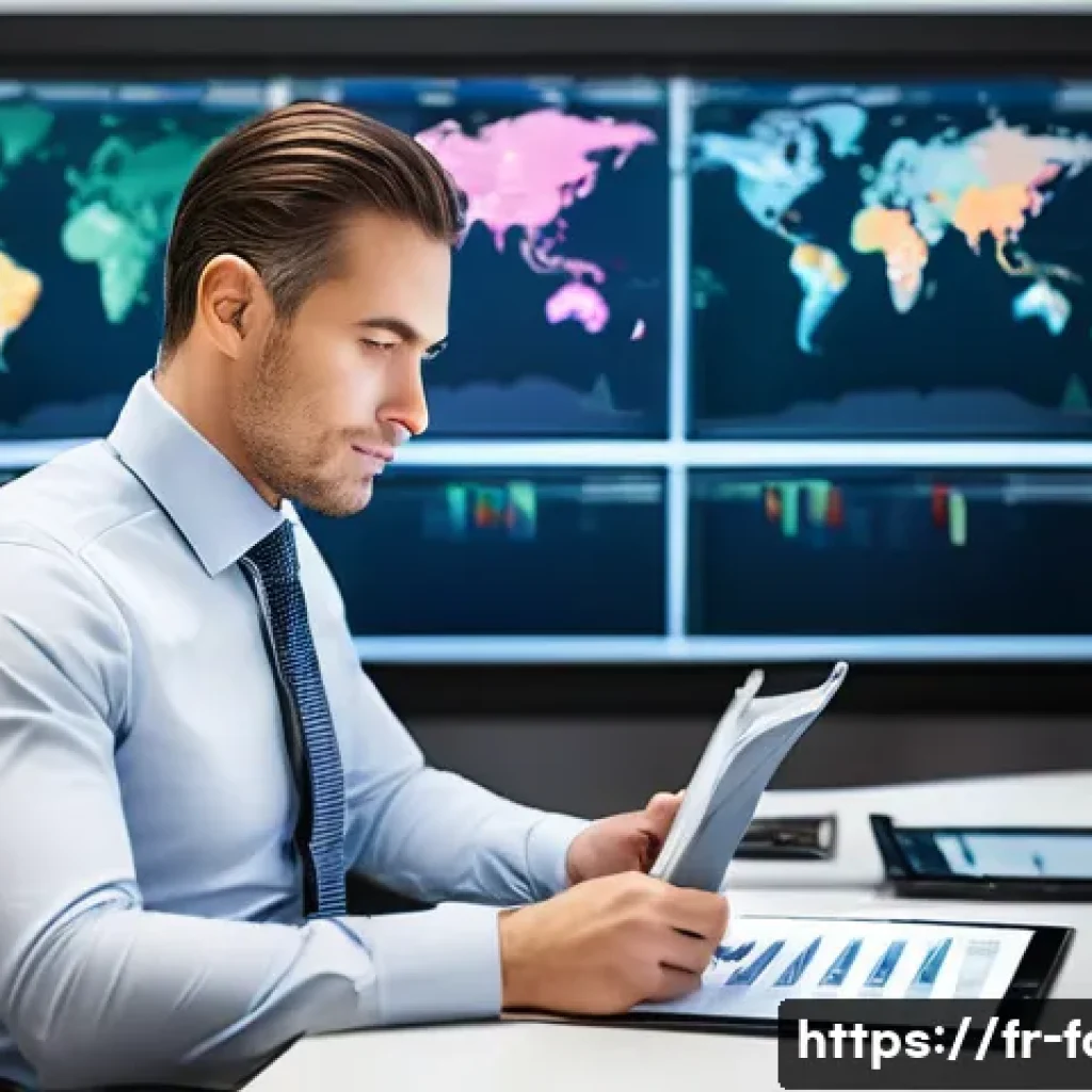 외환관리사 자격증 활용 분야 - **International Treasury Manager:** A well-dressed professional, late 30s to early 40s, male or fema...