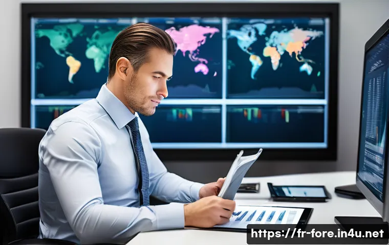 외환관리사 자격증 활용 분야 - **International Treasury Manager:** A well-dressed professional, late 30s to early 40s, male or fema...