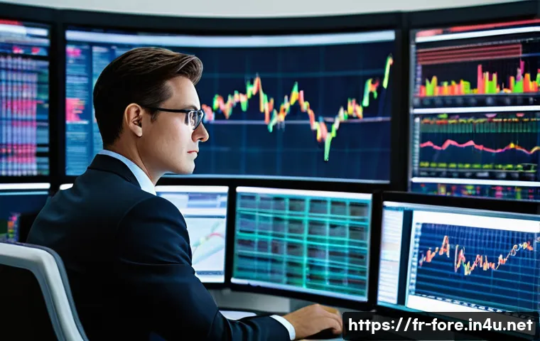 외환관리사 취업 성공 사례 - **Prompt 1: The Focused Analyst in a Modern Trading Room**
    "A highly focused male or female fina...