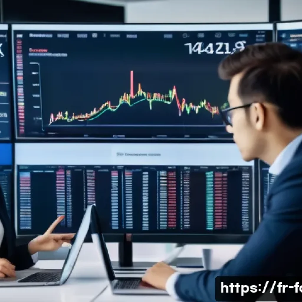 외환관리사와 글로벌 협력 사례 - A professional business setting showcasing a diverse team of financial managers in a modern Parisian...