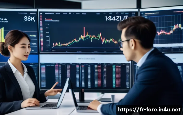 외환관리사와 글로벌 협력 사례 - A professional business setting showcasing a diverse team of financial managers in a modern Parisian...